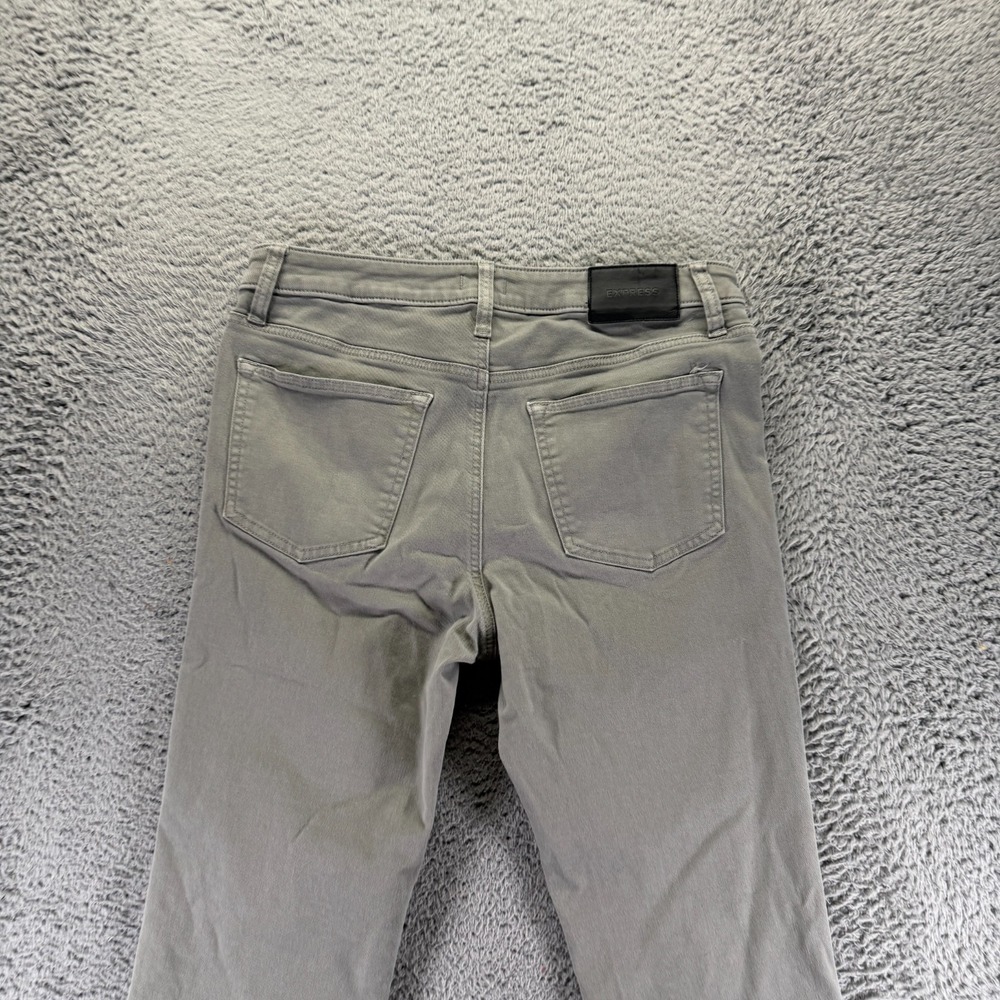 Express Jeans Mens 31x32 Gray Cotton Denim Straight Slim Travel Workwear Stretch - Picture 5 of 11